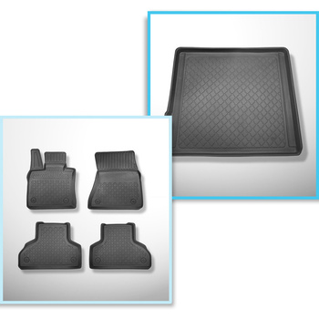 Completo di tappetini e tappetino per bagagliaio TPE per: BMW X5 E70 04.2007-09.