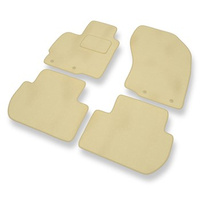 Premium tappetini auto in velluto compatibili con Peugeot 4007 (2007-2012) - tappeti auto beige