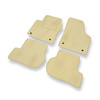 Premium tappetini auto in velluto compatibili con Seat Leon II (2005-2012) - tappeti auto beige