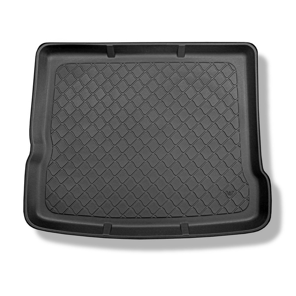 Vasca baule compatibile con Audi Q3 SUV (08.2011-06.2018) - vano superiore; con ruota di scorta; anche per la versione Quattro - tappetino per bagagliaio - tappeto bagagliaio per auto