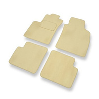 Premium tappetini auto in velluto compatibili con Ford KA II (2008-2016) - tappeti auto beige