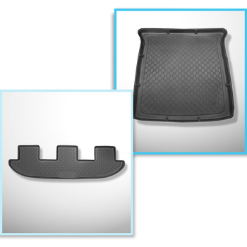 Completo di tappetini e tappetino per bagagliaio TPE per: Seat Alhambra II 09.20