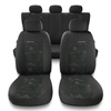 Coprisedili compatibili con Citroen C3 Aircross I, II (2017-....) - fodere sedili universali - set coprisedili auto - UNE-GR