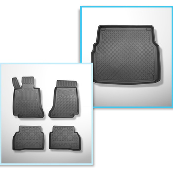 Completo di tappetini e tappetino per bagagliaio TPE per: Mercedes-Benz Classe C