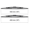 Spazzole tergicristallo anteriori compatibili con Skoda Favorit Hatchback (1988-1993) - tergicristalli auto - lame tergilunotto - spazzole standard