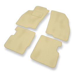 Premium tappetini auto in velluto compatibili con Fiat Punto IV (2012-2018) - tappeti auto beige