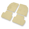 Premium tappetini auto in velluto compatibili con Chevrolet Spark II M300 (2010-2015) - tappeti auto beige