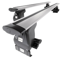 Barre portatutto in alluminio compatibili con Skoda Citigo-e iV Hatchback (2012-....) - senza punti di fissaggio di serie - portapacchi auto colore argento - portabagagli barre da tetto