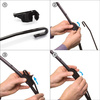 Spazzole tergicristallo anteriori compatibili con Saab 9-3 Cabriolet, SportCombi, SportSedan (2002-2007) - tergicristalli auto - lame tergilunotto - spazzole piatte