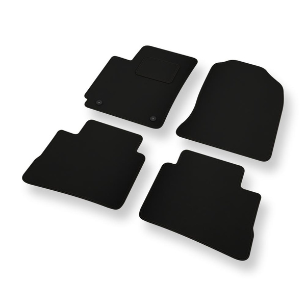 Tappetini in feltro compatibili con Hyundai Kona Crossover (2017-2023) - tappeti auto nero