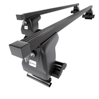 Barre portatutto in acciaio compatibili con Kia Sportage mk II SUV (2004-2009) - senza punti di fissaggio di serie - portapacchi auto colore nero - portabagagli barre da tetto