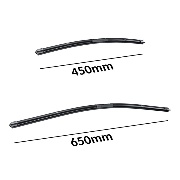 Spazzole tergicristallo anteriori compatibili con Alfa Romeo Stelvio SUV (11.2016-....) - tergicristalli auto - lame tergilunotto - spazzole piatte