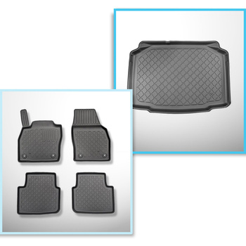 Completo di tappetini e tappetino per bagagliaio TPE per: Skoda Kamiq 09.2019-..