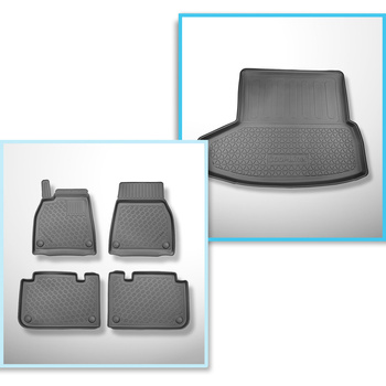 Completo di tappetini e tappetino per bagagliaio TPE per: Tesla Model S Facelift