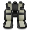 Coprisedili compatibili con Citroen C6 (2005-2012) - fodere sedili universali - set coprisedili auto - XL-BE