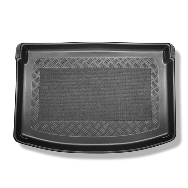 Vasca baule compatibile con Mazda CX-3 SUV (06.2015-12.2021) - superiore (anche con subwoofer) e inferiore (solo senza subwoofer) livello piano di carico regolabile - tappetino per bagagliaio - tappeto bagagliaio per auto