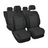 Coprisedili su misura compatibili con Mazda 3 III Hatchback, Berlina (2013-2018) - fodere sedili - set coprisedili auto - E1