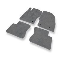 Premium tappetini auto in velluto compatibili con Opel Corsa E (2014-2019) - tappeti auto grigio