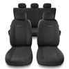 Coprisedili compatibili con Seat Leon I, II, III (1999-2019) - fodere sedili universali - set coprisedili auto - UNE-3
