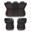 Coprisedili compatibili con Citroen C4 I, II (2004-2017) - fodere sedili universali - set coprisedili auto - UNE-RD