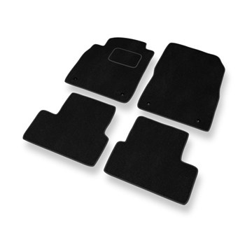 Premium tappetini auto in velluto compatibili con Opel Astra J (2009-2019) - tappeti auto nero