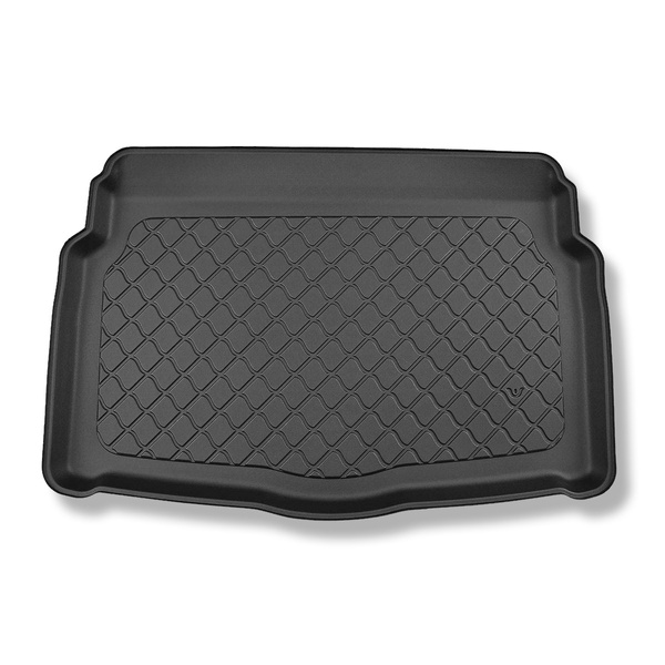 Vasca baule compatibile con Volkswagen Golf VIII Hatchback (12.2019-....) - portabagagli inferiore; piano di carico regolabile nella posizione più bassa; con ruota di scorta o kit di riparazione - tappetino per bagagliaio - tappeto bagagliaio per auto