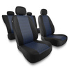 Coprisedili compatibili con Volkswagen Amarok (2010-2019) - fodere sedili universali - set coprisedili auto - PF-BL