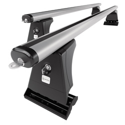 Barre portatutto in alluminio compatibili con Peugeot 3008 SUV (2009-2016) - con punti di fissaggio di serie - portapacchi auto colore argento - portabagagli barre da tetto