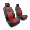 Coprisedili anteriori compatibili con Seat Leon I, II, III (1999-2019) - fodere sedili universali - set coprisedili auto - 2XL-RD