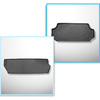 Completo di tappetini e tappetino per bagagliaio TPE per: Mercedes-Benz Vito BASE 10.2014-.... (Tourer) - dietro la 3a fila di sedili; versione lunga (interasse 3.200 mm, lunghezza auto 5.140 mm); sedili non scorrevoli, montati su ganci; versione Compact,