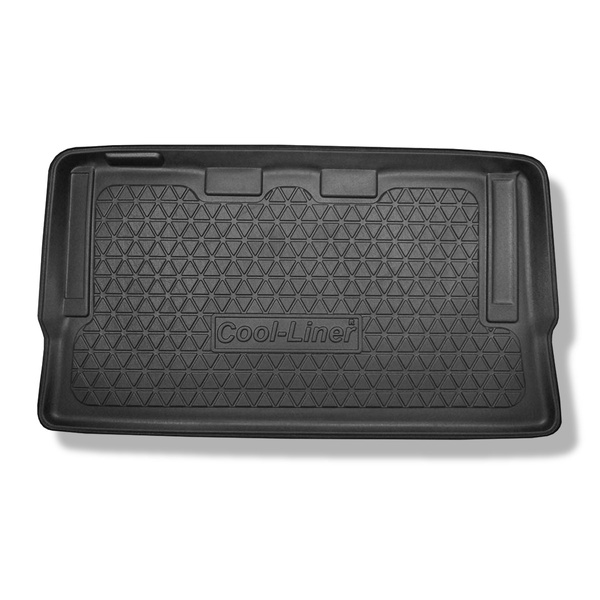 Vasca baule compatibile con Mercedes-Benz V-Class W447 Van (06.2014-....) - versione lunga (interasse 3.200 mm, lunghezza auto 5.140 mm); dietro la 3a fila di sedili; senza divisioni nel bagagliaio - tappetino per bagagliaio - tappeto bagagliaio per auto