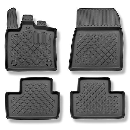 Tappetini Auto in TPE compatibili con Mitsubishi ASX II SUV (03.2023-....) - anche per la versione ibrida - tappeti auto neri