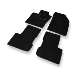 Premium tappetini auto in velluto compatibili con Fiat 500X (2015-2024) - tappeti auto nero