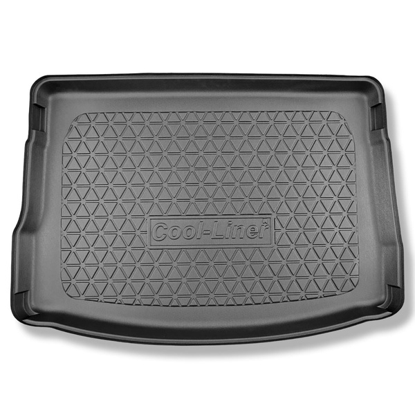 Vasca baule compatibile con Seat Leon IV KL Hatchback (03.2020-....) - portabagagli superiore; piano di carico regolabile nella posizione più alta; anche per gli ibridi - tappetino per bagagliaio - tappeto bagagliaio per auto