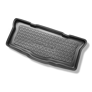 Vasca baule compatibile con Toyota Aygo Hatchback (2005-06.2014) - tappetino per bagagliaio - tappeto bagagliaio per auto
