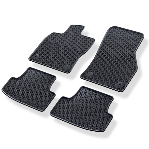 Tappetini auto in gomma compatibili con Volkswagen T-Roc (2017-....) - tappeti gomma - nero