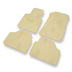 Premium tappetini auto in velluto compatibili con BMW X1 I E84 (2009-2015) - tappeti auto beige