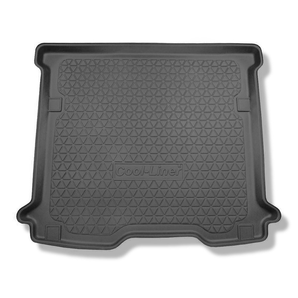Vasca baule compatibile con Dacia Dokker Van (11.2012-09.2021) - 5 posti - tappetino per bagagliaio - tappeto bagagliaio per auto