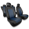 Coprisedili compatibili con Chevrolet Captiva I, II (2006-2019) - fodere sedili universali - set coprisedili auto - CM-BL