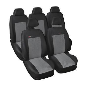 Coprisedili su misura compatibili con Volkswagen Touran II Monovolume (2010-2015) nessun copribracciolo posteriore - fodere sedili - set coprisedili auto - E2
