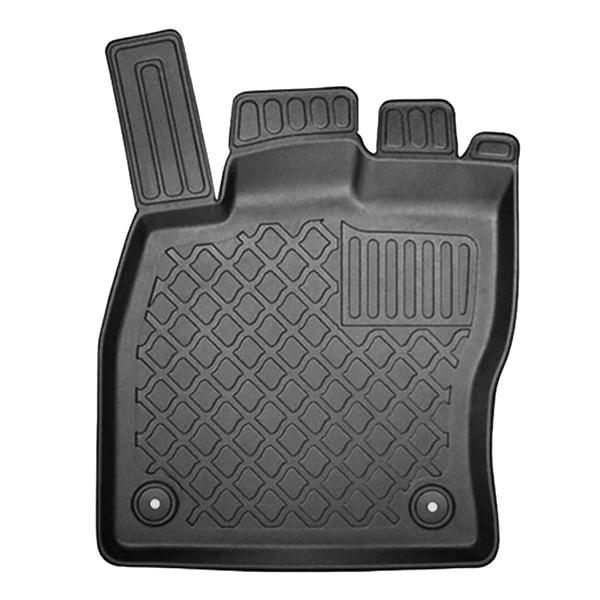 Completo di tappetini e tappetino per bagagliaio TPE per: Volkswagen Golf VII 10.2012-12.2019 (Hatchback) - con ruota di scorta temporanea/kit di riparazione: per il bagagliaio superiore e inferiore