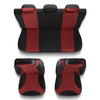 Coprisedili compatibili con Alfa Romeo 145 (1994-2000) - fodere sedili universali - set coprisedili auto - TR-RD