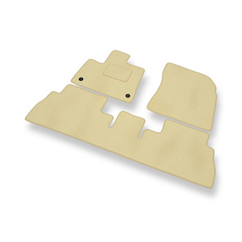 Premium tappetini auto in velluto compatibili con Citroen Berlingo III (2019-....) - tappeti auto beige