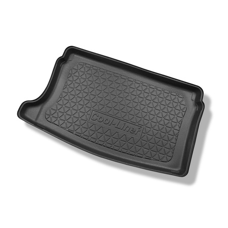 Vasca baule compatibile con Seat Ibiza V 6F Hatchback (06.2017-....) - vano superiore; modelli con piano di carico regolabile - tappetino per bagagliaio - tappeto bagagliaio per auto