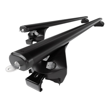 Barre portatutto in alluminio compatibili con BMW X4 F26 SAC (2015-2018) - corrimano integrati - portapacchi auto colore nero - portabagagli barre da tetto