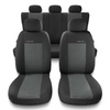 Coprisedili compatibili con Jeep Compass I, II (2007-....) - fodere sedili universali - set coprisedili auto - UNE-2