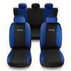 Coprisedili compatibili con Alfa Romeo Giulietta (2010-2020) - fodere sedili universali - set coprisedili auto - TG-BL