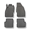 Tappetini Auto in TPE compatibili con Opel Corsa E V Hatchback (12.2014-05.2019) - tappeti auto neri
