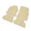 Premium tappetini auto in velluto compatibili con Mini Cabrio II (2009-2015) - tappeti auto beige