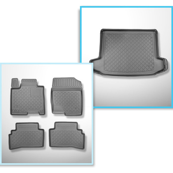 Completo di tappetini e tappetino per bagagliaio TPE per: Hyundai Tucson III NX4